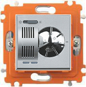 BT Комнатный термостат Axolute с переключателем «лето/зима», 2 модуля (алюминий)