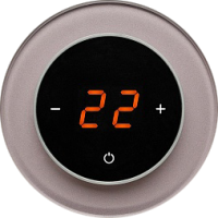 Терморегулятор DeLUMO серии RONDA для управления температурой 0627 TAUPE METAL (КАКАО)